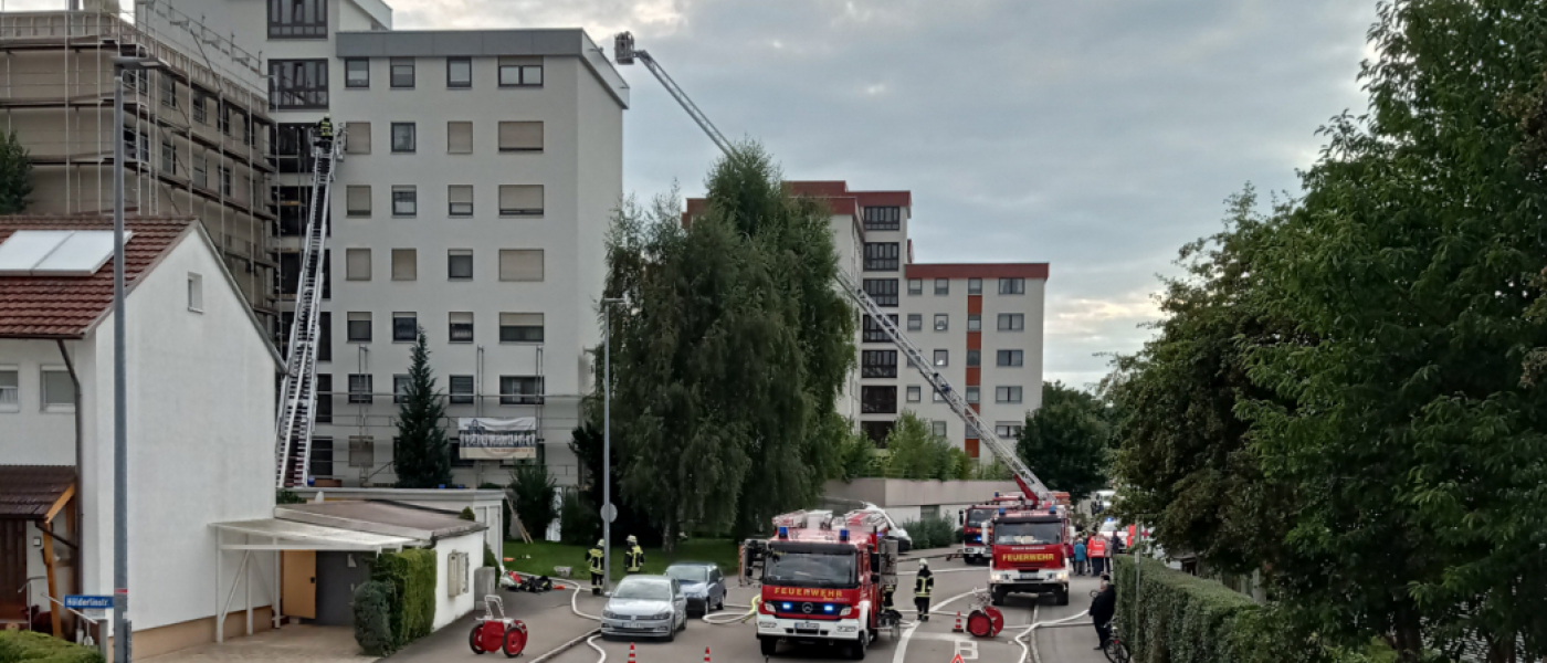 Brand im 6.OG einer Wohnanlage