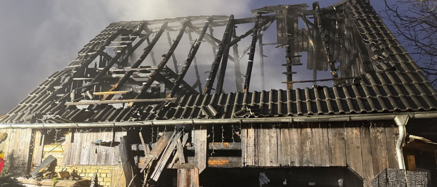 B3 / B 4 - Überlandhilfe Brand Ökonomiegebäude