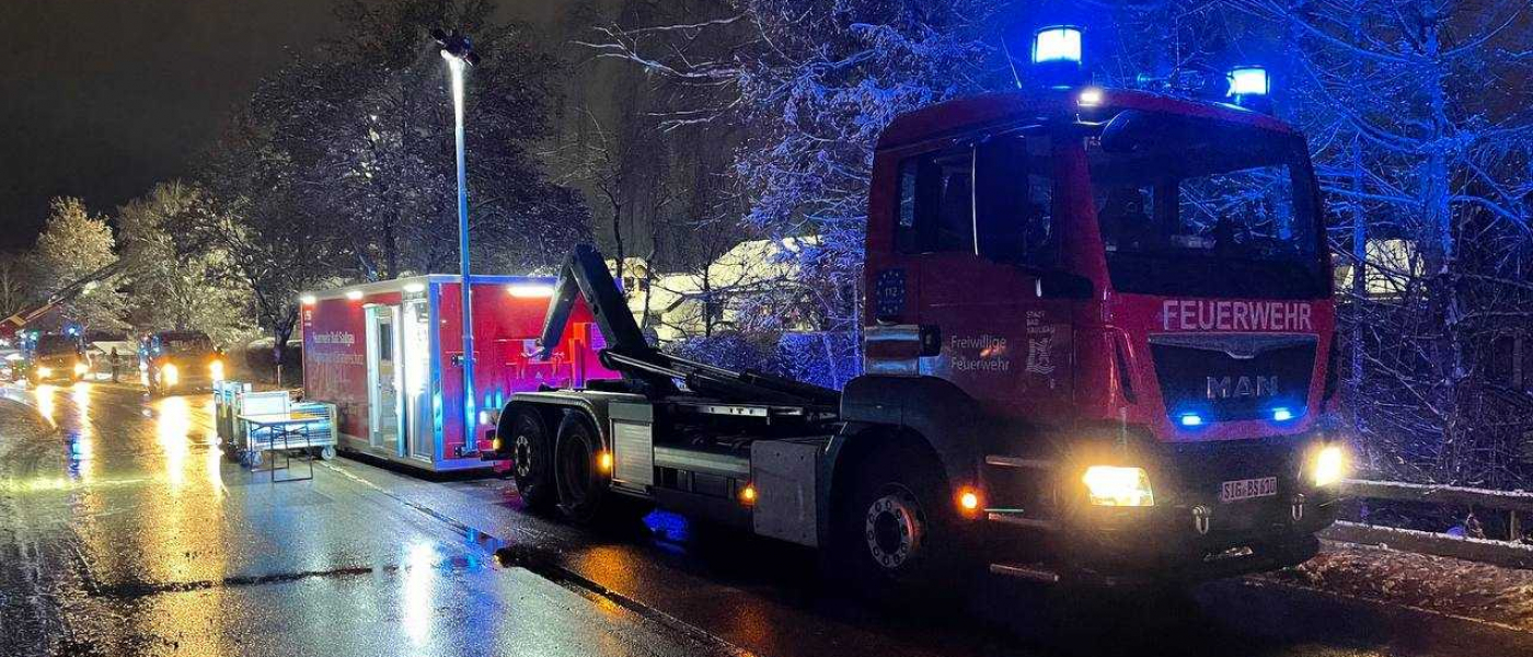 Überlandhilfe - Brand Einfamilienhaus