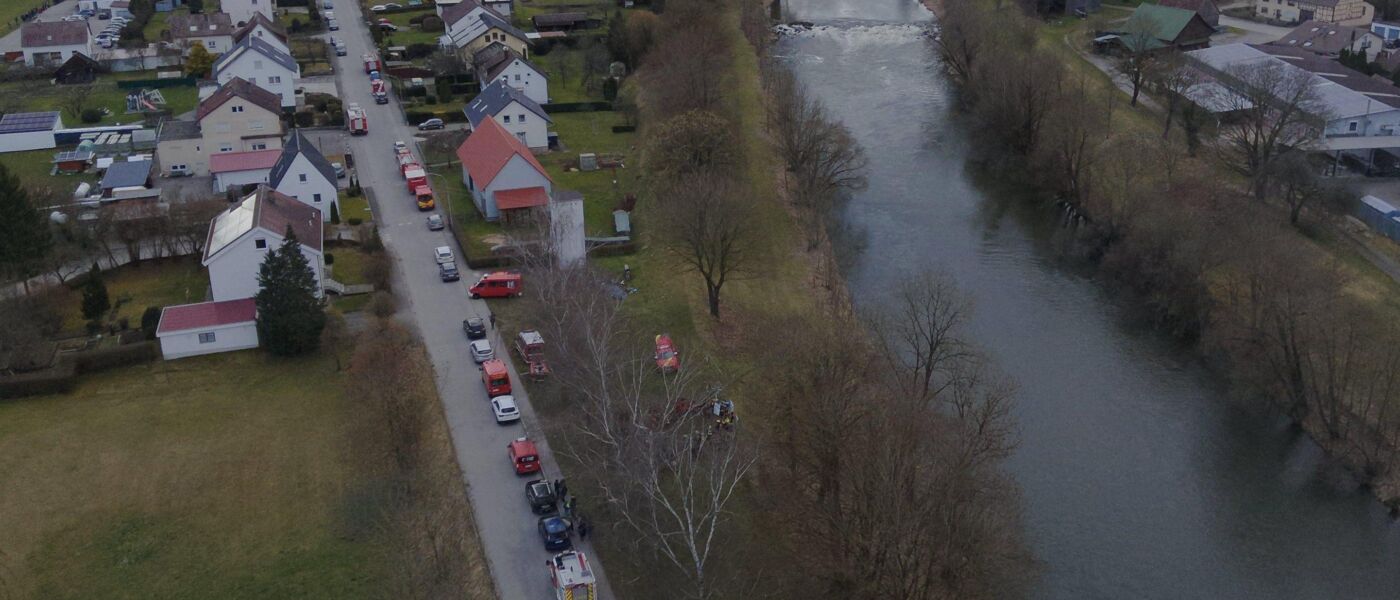 Landkreisübergreifende Fließwasserrettung in Hundersingen