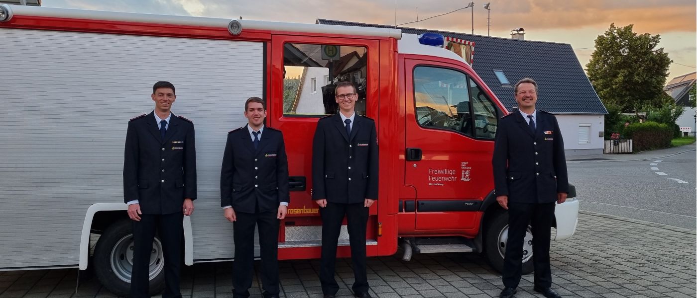 Hauptversammlung mit Wahlen der Löschgruppe Hochberg