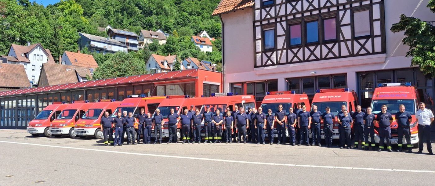 CBRN-Erkundungswagen der Feuerwehr Bad Saulgau bei landkreisübergreifender Übung im Regierungsbezirk Tübingen
