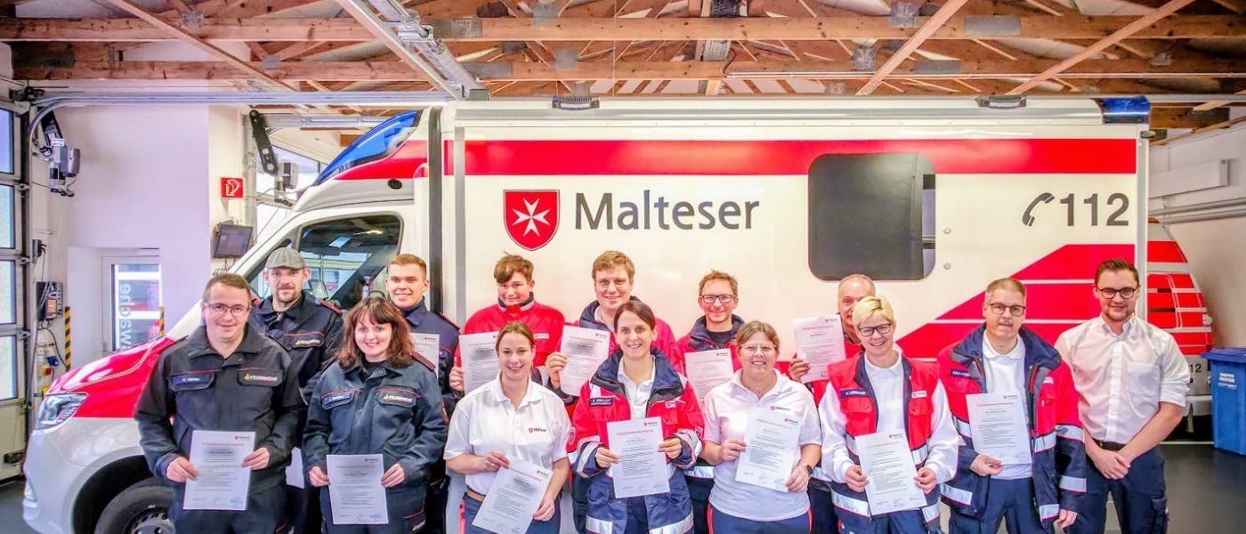 Vier neue First Responder für die Feuerwehr Bad Saulgau