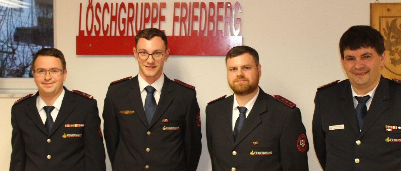 Löschgruppenversammlung Löschgruppe Friedberg - neue Löschgruppenführung gewählt